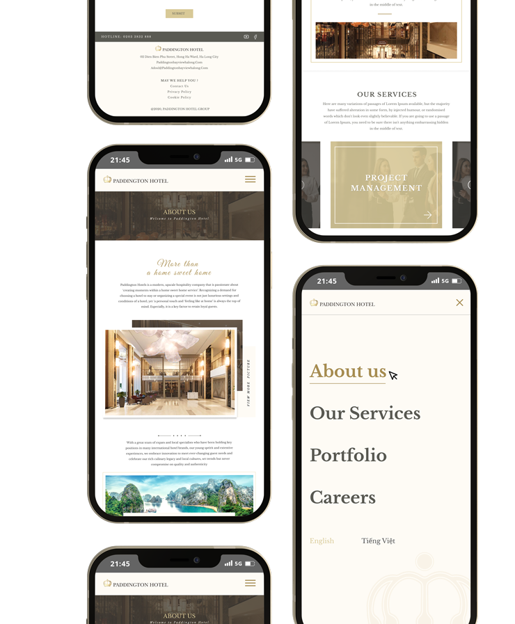 Project Paddington mobile designs